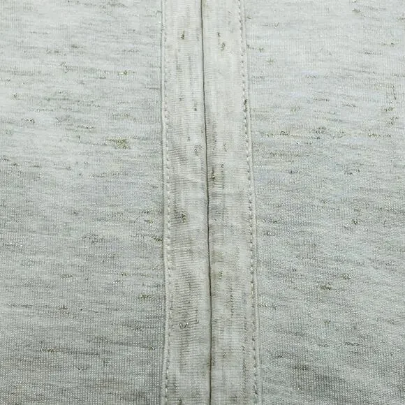 Old Navy Rayon Oatmeal Short Sleeve Glitter Top Womens XL Shirt - Picture 3 of 8